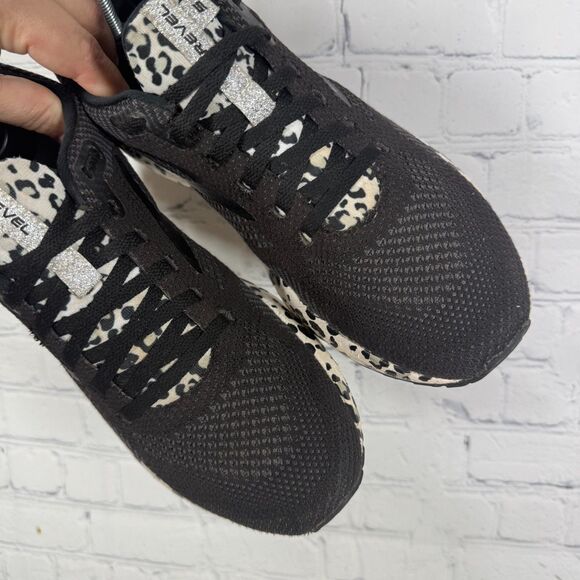 Brooks Revel 5 Women Size 9.5 Black Snow Leopard Running Gym Shoes - Picture 9 of 13